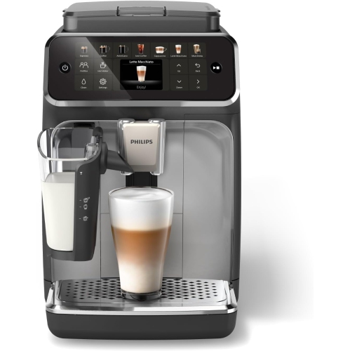 Remis à neuf - Machine à espresso entièrement automatique 4400 de Philips - Noir/Argenté