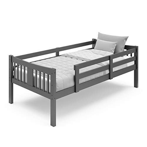 Storkcraft Caribou Solid Hardwood Twin Bunk Bed, Gray