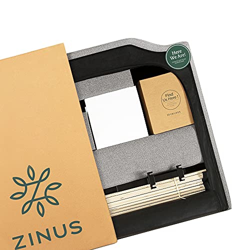 Zinus Upholstered Scalloped Button Tufted Platform Bed with Wooden Slat Support / Design Award Finalist, King