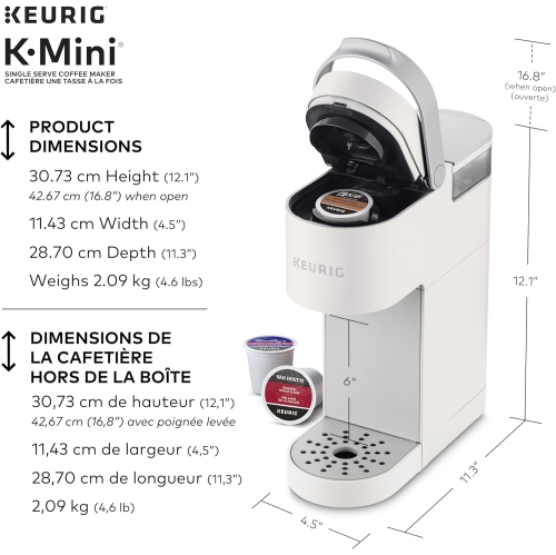 Cafetière pour une tasse K-Mini de Keurig, très élégante