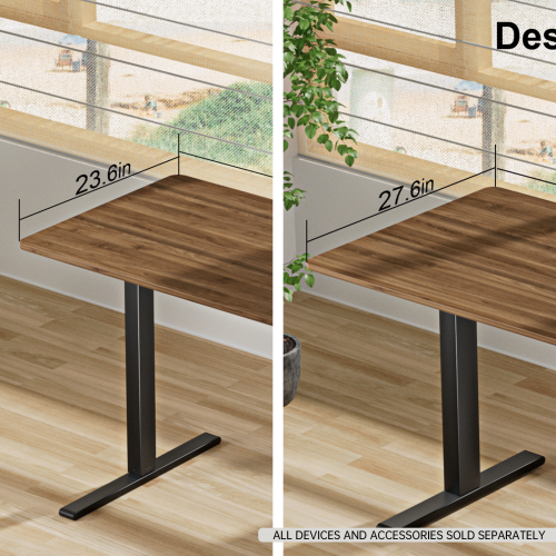 Huanuo 120 x 60cm Walnut Electric Height Adjustable Standing Desk. Perfect for a Computer Workstation Home & Office.