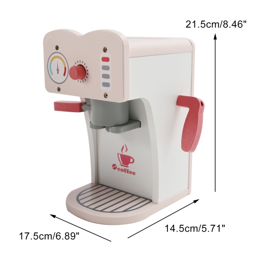 Simulation Pink Coffee Machine Play Kitchen Dishes Set Pretend Toy Kid Gift