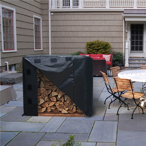 48*24 * 42 pouces Couvercle de support de rangement extérieur pour bûches de feu Protection contre la neige imperméable