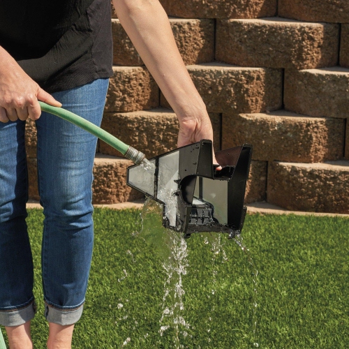 Nettoyant de piscine robotique P70 de Polaris pour piscines hors terre, couvercle transparent avec réservoir filtrant facile à nettoyer, compact et