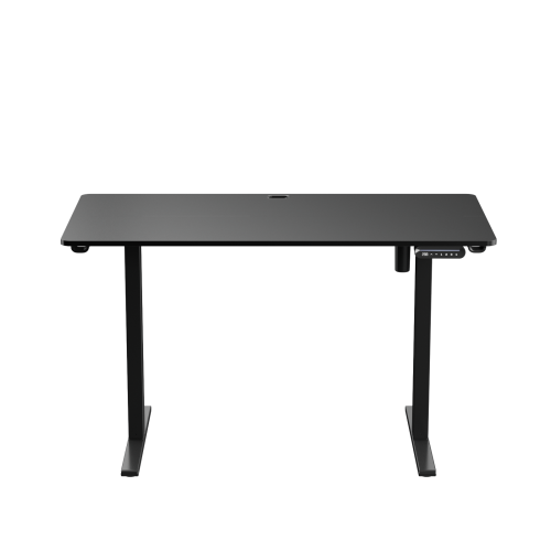 Bureau debout électrique à hauteur ajustable de 120 x 60&nbsp;cm de Huanuo, noir. Idéal pour un poste de travail informatique à la maison et au