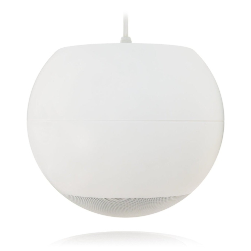 Ecler Spherical Pendant Ceiling Speaker 6.5 inches 160 Watts 8 Ohms or 70v/100v White