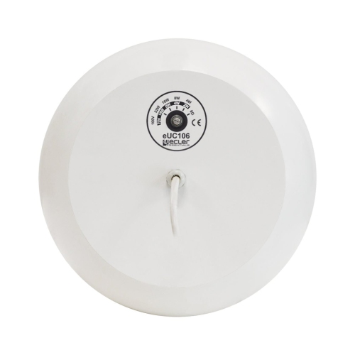 Ecler Spherical Pendant Ceiling Speaker 6.5 inches 160 Watts 8 Ohms or 70v/100v White