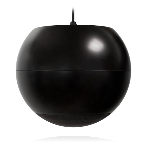Ecler Spherical Pendant Ceiling Speaker 6.5 inches 160 Watts 8 Ohms or 70v/100v Black