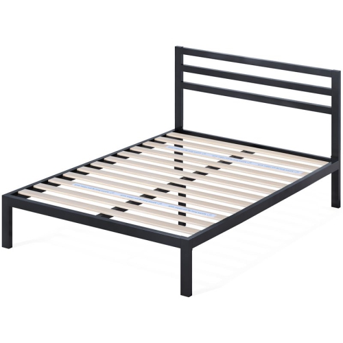 ZINUS  Studio 10" Platform 2000H Metal King Bed Frame With Headboard In In Black