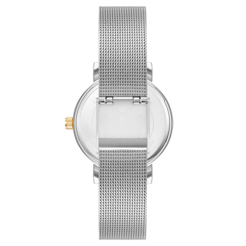 Anne Klein Ladies Round 32mm Watch Two - Tone Gold and Silver Mesh Bracelet Strap