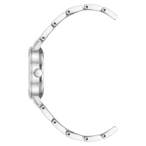 Anne Klein Women’s 30mm Silver-Tone Round Watch with Aqua Dial and Bracelet