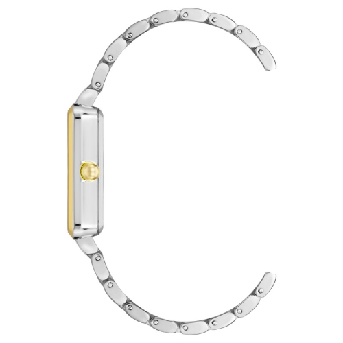 Anne Klein Ladies Rectangular 24mm Watch Two-Tone Bracelet Strap