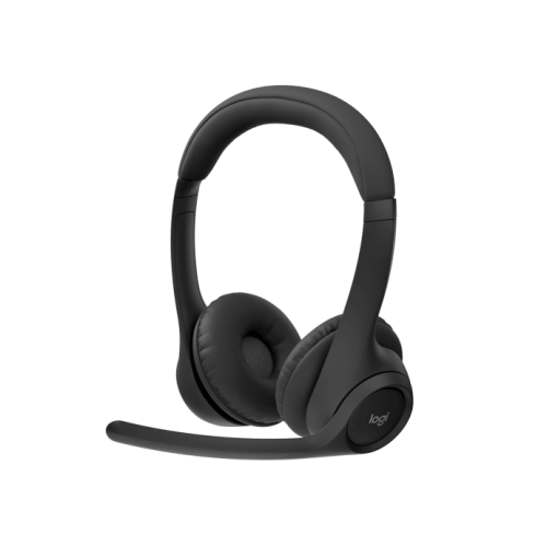 Casque d'écoute stéréo sans fil à suppression du bruit avec micro Zone 305 de Logitech - Noir