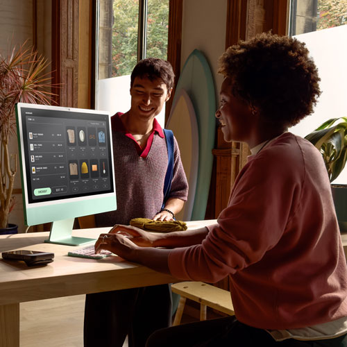 iMac de 24 po d'Apple - Vert (puce M4 d'Apple/processeur graphique 8 coeurs/RAM 16 Go/SSD 256 Go) - Français