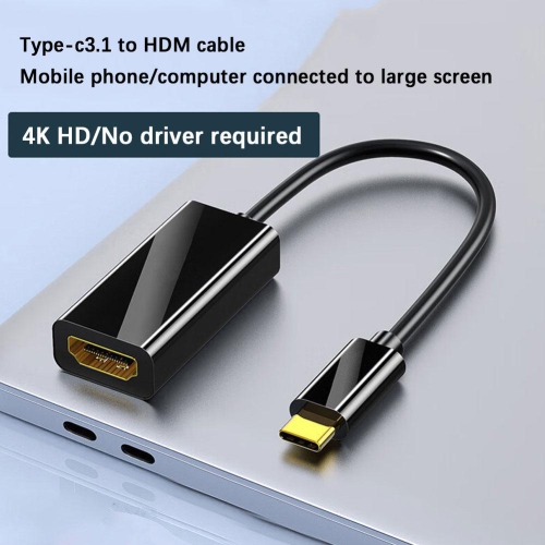 USB C to HDMI Converter HD 4K USB 3.1 HDTV Cable Adapter for Laptops, Computers, TV, Phones and Tablets
