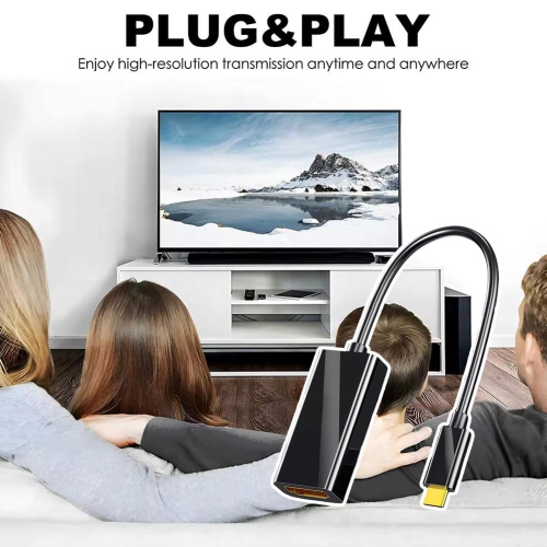 USB C to HDMI Converter HD 4K USB 3.1 HDTV Cable Adapter for Laptops, Computers, TV, Phones and Tablets