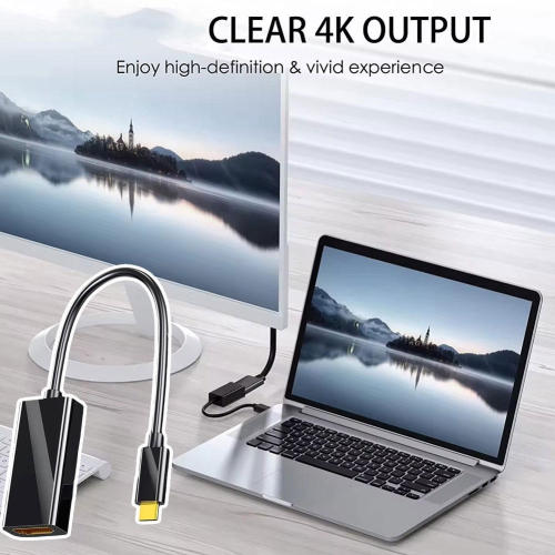 USB C to HDMI Converter HD 4K USB 3.1 HDTV Cable Adapter for Laptops, Computers, TV, Phones and Tablets