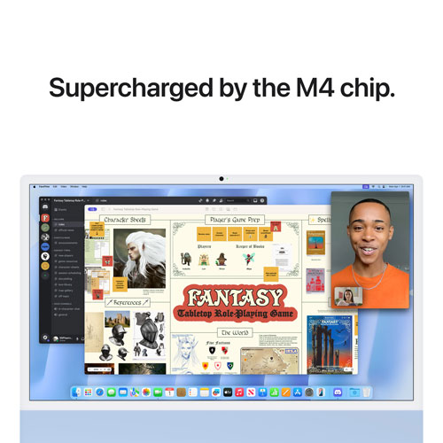 Apple iMac 24" (Fall 2024) - Blue (Apple M4 Chip / -Core GPU / 16GB RAM / 256GB SSD