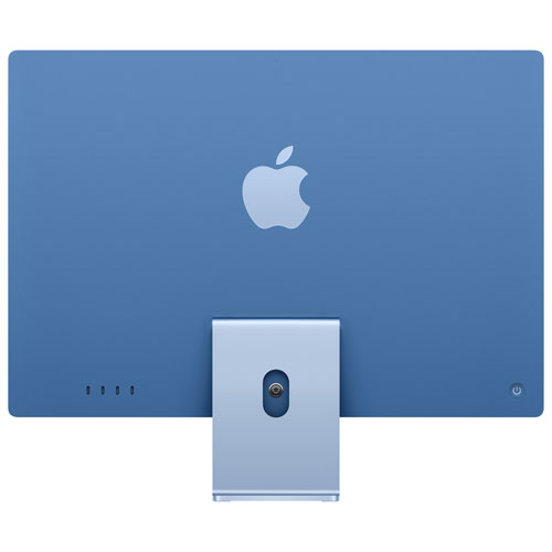 iMac de 24 po d'Apple - Bleu (puce M4 d'Apple/processeur graphique 10 coeurs/RAM 16 Go/SSD 256 Go) - Français