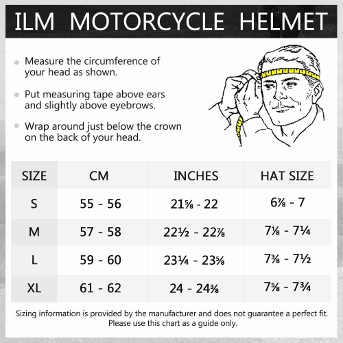 Open Box –ILM Off-Road Motorcycle Dual Sport Helmet Full Face Visor Model 606V