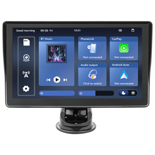 Image 1 of 9.. NüPower Series 7" Wireless CarPlay & Android Auto Vehicle Smart Display - Only at Best Buy