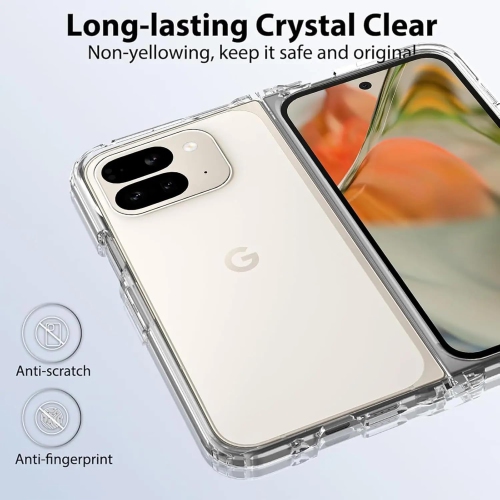 [CS] Étui mince en TPUR antichoc Couverture arrière pour Pixel 9 Pro Fold de Google, transparent