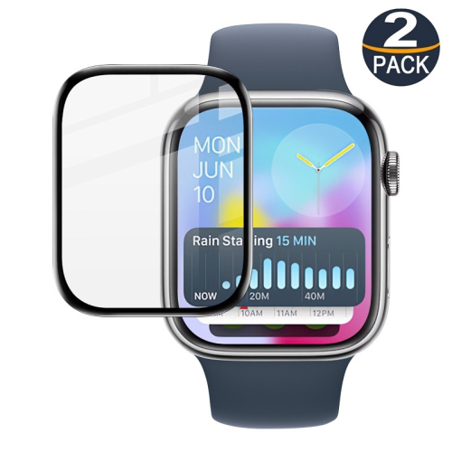 [2 Packs] CSmart 3D Curved Full Coverage Screen Protector for Apple Watch iWatch 10, 42mm