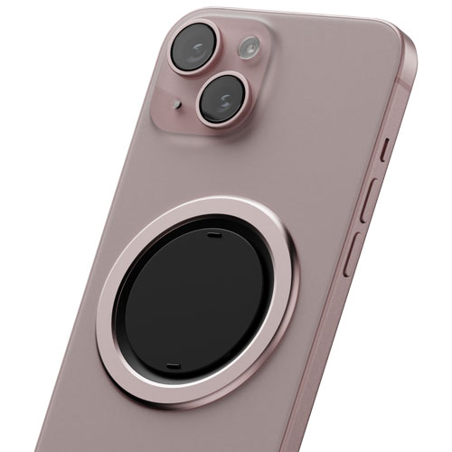 ohsnap! - Support/prise extensible universel Snap 4 Luxe avec MagSafe pour téléphone cellulaire - Vieux rose