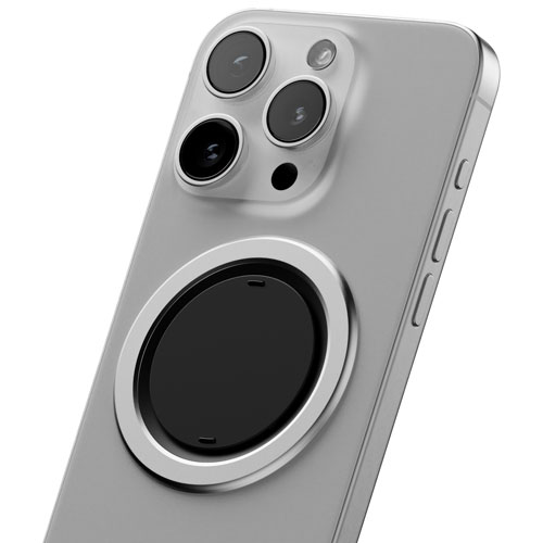 ohsnap! Snap 4 Luxe MagSafe Universal Cell Phone Expanding Grip & Stand - Pure Silver