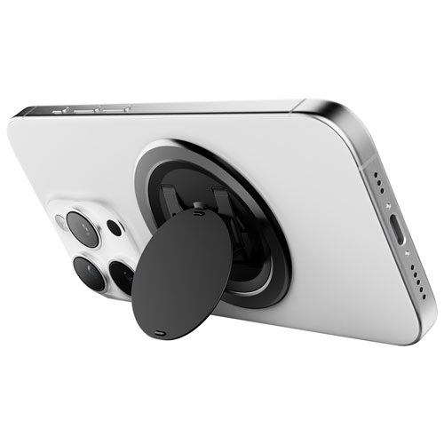 ohsnap! Snap 4 Luxe MagSafe Universal Cell Phone Expanding Grip & Stand - Obsidian Black