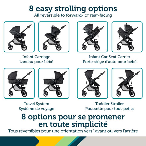 Safety 1st Grow and Go Flex 8-in-1 Travel System - Foundry