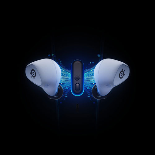 SteelSeries Arctis GameBuds In-Ear Gaming Headphones for PlayStation - White