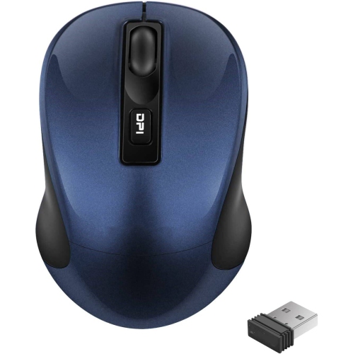 VECELOLIBILIS  Wireless Mouse, 2.4G Portable Slim Cordless Mouse Less Noise for Laptop \w 4 Buttons, Aa Battery Included, USB Mouse for Laptop