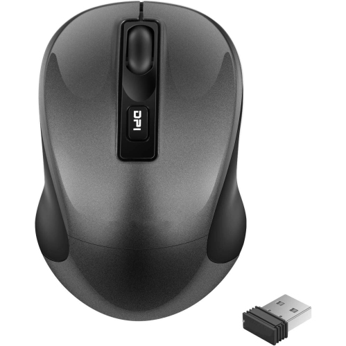VECELOLIBILIS  Wireless Mouse, 2.4G Portable Slim Cordless Mouse Less Noise for Laptop \w 4 Buttons, Aa Battery Included, USB Mouse for Laptop