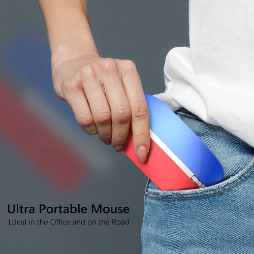 2.4G Computer Mouse Wireless, Silent Wireless Mouse, Portable Ergonomic Wireless Mouse with 5 Adjustable DPI Levels, Cordless Mouse for Desktop,
