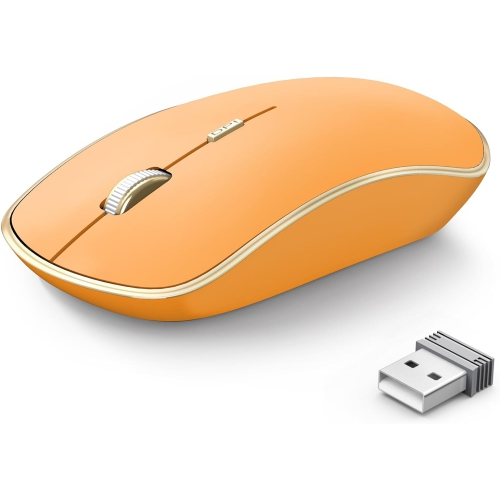 VECELOLIBILIS  2.4G Computer Mouse Wireless, Silent Wireless Mouse, Portable Ergonomic Wireless Mouse w 5 Adjustable Dpi Levels, Cordless Mouse For