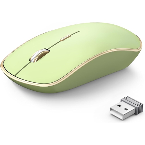 VECELOLIBILIS  2.4G Computer Mouse Wireless, Silent Wireless Mouse, Portable Ergonomic Wireless Mouse w 5 Adjustable Dpi Levels, Cordless Mouse For
