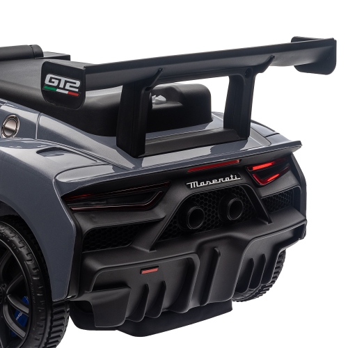 Qaba Maserati GT2 sous licence Sit to Stand Car, Ride On Toy pour tout-petits, style voiture coulissante pour enfants avec rangement sous le siège,