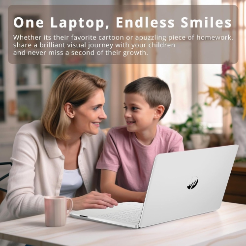 HP 14" FHD Laptop - AMD Ryzen 3-3250U - 8GB DDR4 - 128GB PCIe SSD - Radeon Graphics - Windows 11 - Silver - 32GB Hotface USB Card by HP - Refurbished condition - Image 5