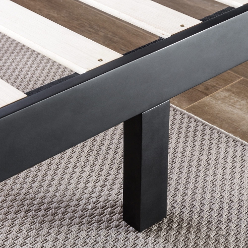 Zinus OLB-SWPBHT-12K Wood Cottage Style Platform Bed with Headboard / No Box Spring Needed / Wood Slat Support, King