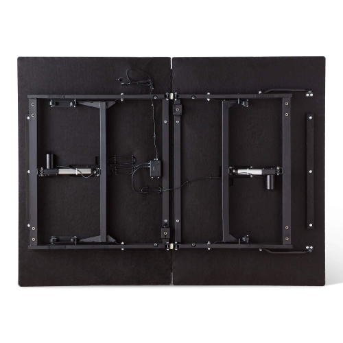 Base de lit L150 LUCID – Cadre rembourré – Inclinaison de la tête et des pieds – Télécommande sans fil réglable, grand lit, fauteuil