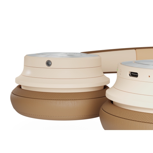 DALI IO-8 Premium Wireless Over-The-Ear Headphones with Active Noise Cancellation, Caramel White