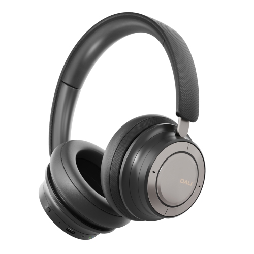 DALI IO-8 Premium Wireless Over-The-Ear Headphones with Active Noise Cancellation, Iron Black