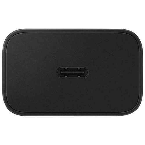 Chargeur mural USB-C ultrarapide de 25 W avec câble de type C de Samsung - Noir