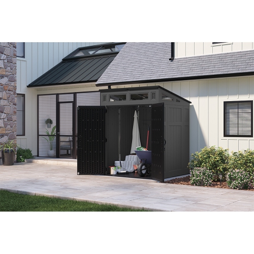 Suncast - Remise de rangement Modernist 6 x 5 pi - Poivre-noir