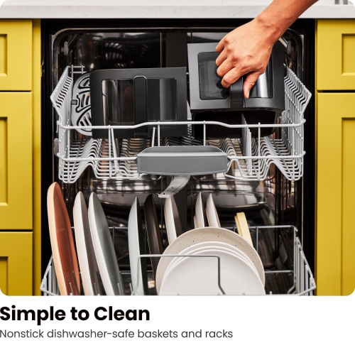 Chefman Dual Basket Digital Air Fryer Oven w/ Easy View Windows, 2 Independent 3 Qt Baskets - Black