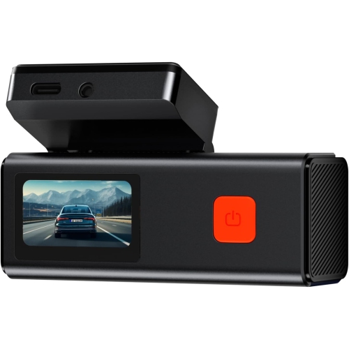 Caméra de tableau de bord avant et arrière 4K, mini caméra de voiture avec résolution 4K + 1080p, écran de 1,47&nbsp;po et grand angle de 170° avec v