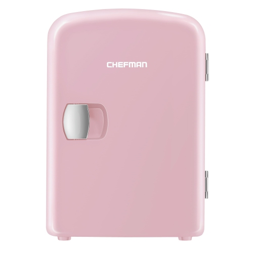 Chefman Portable 4L Mini Fridge w/ Heating and Cooling - Pink