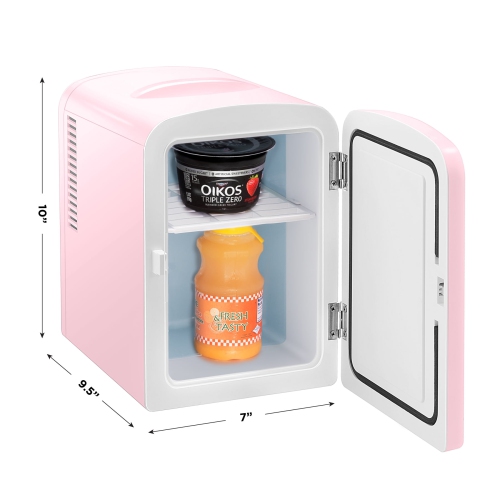 Chefman Portable 4L Mini Fridge w/ Heating and Cooling - Pink