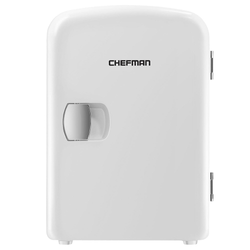 Chefman Portable 4L Mini Fridge w/ Heating and Cooling - White